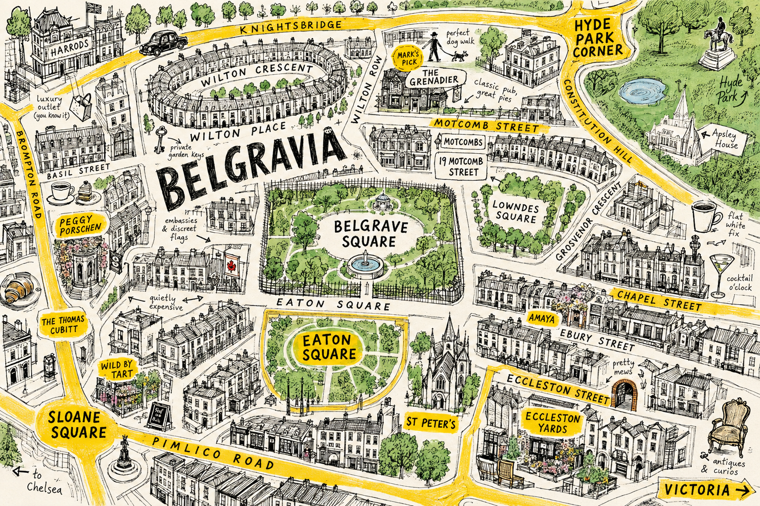 Illustrated KnokKnok guide to Belgravia