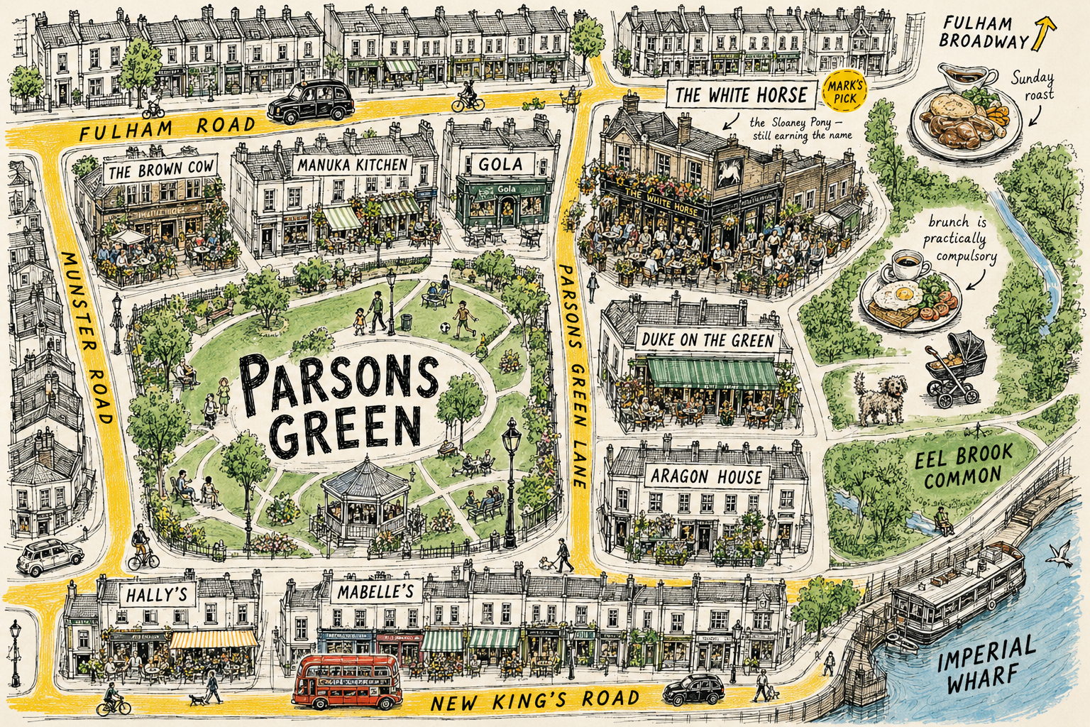 Illustrated KnokKnok guide to Parsons Green