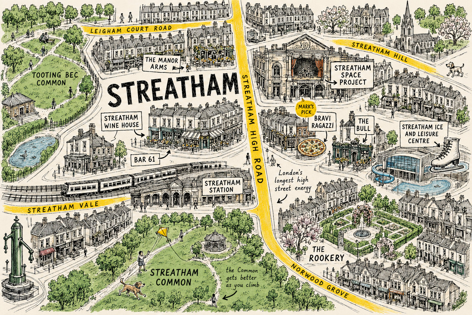 Illustrated KnokKnok guide to Streatham